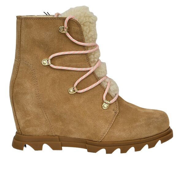 Sorel Women's Joan of Arctic Wedge III Boot Sz 8 Lace Cozy Brown Waterproof NEW - Picture 5 of 11